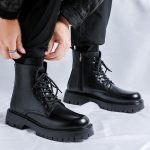 Interneti-kuulsused Briti stiilis mustad meeste t&ouml;&ouml;riistad, &uuml;mara peaga meeste jalad, Martini saapad 3315-R 38 pruun