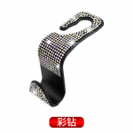 Rhinestone autoistme seljakonks Bling Diamond riidepuu Automaatne seljatoe Universaalne peatoe kinnitus Hoiuhoidik auto salongi tarvikud