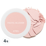 APIEU pastel blusher, soft innocent pink, 4 pieces beige