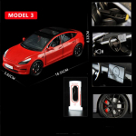 Uus simulatsioon 1:24 Tesla mudelauto m&auml;nguasja sulamist survevalatud metallist s&otilde;idukimudel heli ja valgusega laste poistele m&otilde;eldud m&auml;nguasja trendikas kingikollektsiooni kaunistused punane