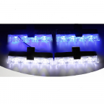 4 * 4 LED-i automaatse stroboga politsei tuled sigareti grilli hoiatuslamp 12 V mootorratta tulet&otilde;rjuja vilkur Fso taskulamp autotarvikud