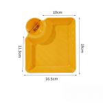 1/4 tk pelmeeniplaat, libisemisvastane virnastatav plastikust kastmistaldrik sushin&otilde;u 1 PCS punane