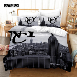 New Yorgi &ouml;&ouml;vaatega voodipesukomplekt Queen-suurusega voodipesukomplekt / tekikott Padjap&uuml;&uuml;ri komplekt Pehme kodutekstiilist voodipesu 150x200cm 3pcs