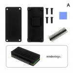 Raspberry Pi Zero 2 W alumiiniumist &uuml;mbris, soomustatud kest koos termilise padjaga jahutusradiaatoriga Gpio p&auml;ise passiivne jahutus A