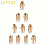 10pcs /20pcs 3D printer accessory Repap remote extruder pneumatic joint with 4 * 2mm pipe M6 screw 10pcs