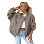 Youshengi naiste s&uuml;gistalvine mantel, n&ouml;&ouml;biga suletav pikad varrukad taskutega lahtised, &uuml;mara kaelusega igap&auml;evane jope &uuml;hev&auml;rvilised &uuml;ler&otilde;ivad koolireisideks S kaamel