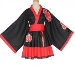 T&auml;iskasvanute Jaapani kimono Cosplay Akatsuki pilvprint Uchiha Sasuke Hyuga Hinata Lolita kost&uuml;&uuml;mikleit naistele Halloweeni XXXL