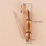 Metallist Pross M&auml;rk Retro Bambus N&otilde;el Mood R&otilde;ivaste Kaunistus Aksessuaarid Peen Elegantne Naiste K&otilde;igega Sobiv Ehted One Size