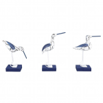 Kajaka kujuke komposiitpuidust ja rauast, elav, peen, kajaka merelinnu kuju laua kaunistamiseks