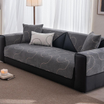 Four Seasons universaalne &scaron;enillist diivanikate Diivanipadi &uuml;hev&auml;rviline triibuline diivanimatt elutuppa libisemiskindel L-kujuline diivanipadi 70x70