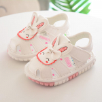 Suvised sandaalid T&uuml;drukutele Lilledekoratsiooniga takjakingad jalatsid &Uuml;mmarguse varbaga sandaalid 15 valge