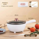 Multifunktsionaalne elektriline pann ja aurupott, suure mahutavusega mittenakkuvad k&ouml;&ouml;gitarbed &uuml;hiselamus ja majapidamises kasutamiseks White