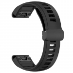 Fenix8 kellarihm Garmin jaoks Fenix ​​8 43mm 47mm 51mm E 7S 7 7X 6S 6 6X Pro 5S 5 5X Enduro3 2 silikoonrihmaga QuickFit k&auml;ev&otilde;ru Garmin Fenix 8 43mm must