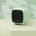 2023 Vaikne Lauaarvuti Mini Elektriline P&auml;ikesesoojendi Kodu ja Kontori jaoks square (800w dual gear) valge