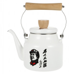 1,5L emailiga veekeetja soojendus teekann pliit keev kohvi-teekann induktsioonpliidi jaoks gaasipliidi jaoks K&ouml;&ouml;git&ouml;&ouml;riistad valge