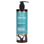 Be Care Love, Superfoods, Natural Hair Care, Moisture Therapy Conditioner, Coconut Milk, 12 fl oz (355 ml) blue