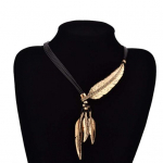 Bohemian Women Rhinestone Feather Ripats Kunstnahast k&ouml;is kaelakee ehted