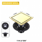 Ruudukujuline N&auml;htamatu Roostevabast Terasest P&otilde;randak&uuml;na Deodorant Pr&uuml;gifilter &Auml;ravool Du&scaron;ip&otilde;randa &Auml;ravool Vee Filter Vannitoa Tarvikud