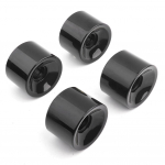 PUENTE 4tk komplekt 70*51mm &uuml;likvaliteetne PU rula rattad pikk laua ratas (Must)