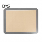 Silikoonist k&uuml;psetusmatt Mittenakkuv korduvkasutatav k&uuml;psetusplaat ahju toiduk&otilde;lblikuks kasutamiseks m&otilde;eldud silikoonmatid k&uuml;psiste k&uuml;psetamiseks Macarons Leib must