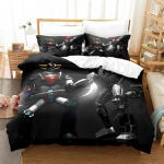 Voodipesukomplekt Goldorak Grendizer, tekikott voodipesukomplekt tekikattega padjap&uuml;&uuml;r, kuninganna kaheinimesevoodiga poisid, t&uuml;drukud, t&auml;iskasvanud 70x133cm 2pcs