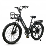 Samebike RS-A01 Plus Electric Bike 750W Motor 48V 14Ah Battery 26*3.0 &rdquo; inch Fat Tire Step-thru City Commuter Ebike
