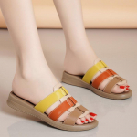 Naiste libisevad sussid Sandaalid &otilde;ues, avatud varbaga vabaaja pruunid sandaalid 35