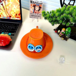 &Uuml;ks t&uuml;kk Kruus Vee topsik Anime Cosplay Luffy Ace Sabo Chopper Keraamiline kruus Tegelase tr&uuml;kiga K&uuml;barakujuline kohvitass Peotarbed 401-500ml