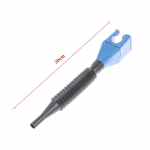 Plastikust auto mootorratta tankimise bensiinimootori &otilde;li lehter filtri &uuml;lekandet&ouml;&ouml;riist sinine