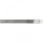 Latte plate m&eacute;tallique avec graduation m&eacute;trique de chaque c&ocirc;t&eacute;. R&eacute;f 11709