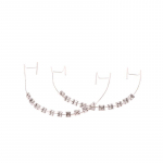 V&auml;rviline konksuga ajutine hambakaunistus metalltraatidega, metallklamber ja ortodontilised ligatuursidemed, hambakaunistused