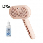 Lemmikloomade auruhari isepuhastuv lemmikloomade hoolduskamm veepihustiga laetav aurutav lemmikloomade karvaeemalduse massaažihari kasside ja koerte karvaeemalduseks Charging roosa