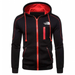 Meeste t&otilde;mblukuga kapuuts, tavaline kapuuts, t&otilde;mblukk, spordikampsun, kapuutsiga mantel, soe jakk M