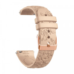 20mm reljeefne roosiga rihm Huawei Watch GT 3 2 GT2 42mm GT3 Pro 43mm jaoks, silikoonist rihm Samsung Galaxy 7 6 5 4 40mm 44mm k&auml;ev&otilde;ru jaoks Universal 20mm width must