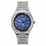 Citizen Zenshin Super Titanium sinise sihverplaadiga automaatne meeste k&auml;ekell NJ0180-80L 100M sinine