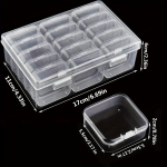 L&auml;bipaistev Kaasaskantav Tolmukindel Sahtel Helmete ja Muude Tarvikute Hoiustamiseks 17x11x6 cm