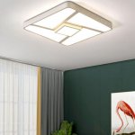 Magamistoa lamp Lihtne kaasaegne ruudukujuline LED-laevalgusti Diameter -40cm valge