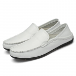 Kvaliteetsed ehtsast nahast meeste kingad Luksuslikud vabaaja peales&otilde;idetavad pidulikud mokassiinid Meeste mokassiinid Itaalia mustad meeste s&otilde;idukingad Pehmed 42 valge