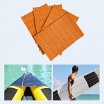 4 Pieces Surfboard Traction Pad deck Grip Pad, Anti Slip Boat Decking Sheet for Longboard, oranž