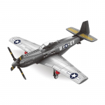 WG4006 II maailmas&otilde;ja s&otilde;jaline 1/26 P51 Mustang h&auml;vitaja ehitusklotsid P&otilde;hja-Ameerika &otilde;huv&auml;e reaktiivlennuki m&auml;nguasjad lastele t&auml;iskasvanu kingitus