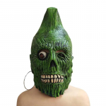 1 tk roheline zombikolju mask, Halloweeni mask, kummitumaja stseeni paigutus, hirmutavad ja &otilde;udsad kost&uuml;&uuml;mi rekvisiidid
