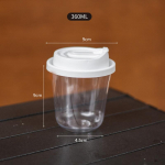 50tk l&auml;bipaistvad kohvitopsid kaantega U-kujulised &uuml;hekordsed topsid joogi, piimatee ja kaasa v&otilde;etavate jookide jaoks 400ML