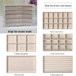 Mitme sektsiooniga ehtekarp k&otilde;rvar&otilde;ngaste ja v&auml;ikeste esemete jaoks - Kodu hoiustamine ja organiseerimine