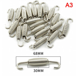 Universaalsed mootorratta v&auml;ljalasketoru vedrukonksud roostevabast terasest v&auml;ljalasketoru ees