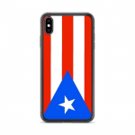 Coque iPhone &ndash; mitmev&auml;rviline &ndash; Drapeau Porto Rico &ndash; Supp &ndash; Silikoon &ndash; &Uuml;hilduv iPhone XS Max