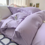 Voodipesu Neljaosaline Komplekt Nahas&otilde;bralik ja Hingav &Uuml;hev&auml;rviline Lihtne Tuul Voodilina Tekikott Padjap&uuml;&uuml;ride Komplekt 1.2m bed