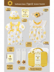 Uus&uuml;ndinud t&uuml;drukup&auml;evalillekleidi kinkekarp - Suvine/s&uuml;gisene esimese s&uuml;nnip&auml;eva riietus Size 80 (6-12 months)