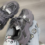 Praetud t&auml;navak&auml;imlad Naiste uued paksude tallaga k&otilde;rgust lisavad v&auml;ikeste jalgade jaoks mitmek&uuml;lgsed vabaajaketsid &Otilde;pilaste kerged naiste kingad 40 lilla