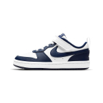 Nike Court Borough Low 2 PS Valge Signaal Sinine Laste Tennised Sinine-T&uuml;hi BQ5451-107 27.5 white