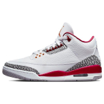 Air Jordan 3 Retro Cardinal Red Meeste Tossud Valge Hele-Kollane Tsemendi-Hall CT8532-126 48.5